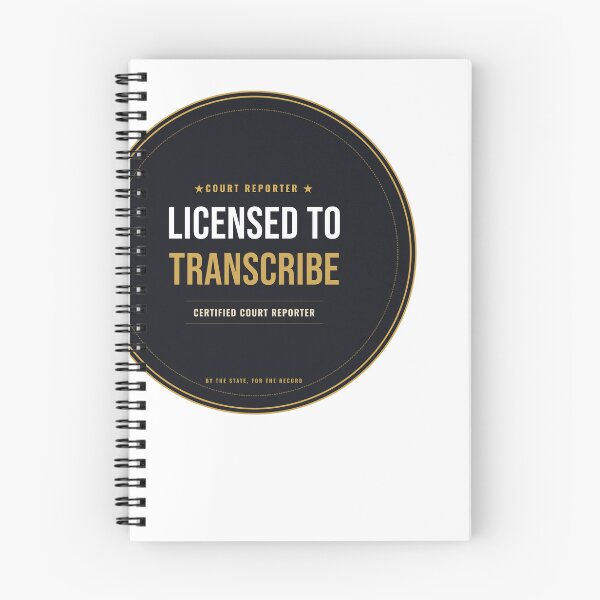 Item preview, Licensed To Transcribe Court Reporter Seal designed and sold by SlowMadeShelf.