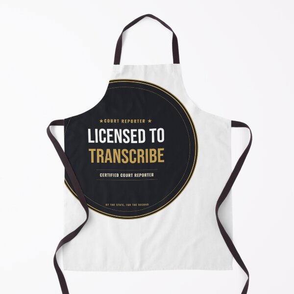 Item preview, Licensed To Transcribe Court Reporter Seal designed and sold by SlowMadeShelf.