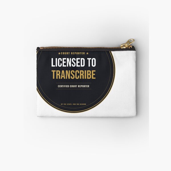 Item preview, Licensed To Transcribe Court Reporter Seal designed and sold by SlowMadeShelf.