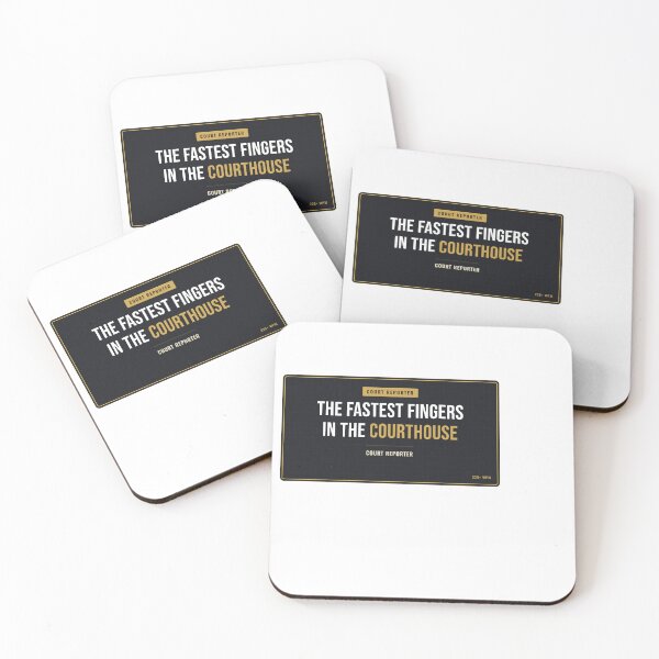 Item preview, The Fastest Fingers In The Courthouse Court Reporter designed and sold by SlowMadeShelf.