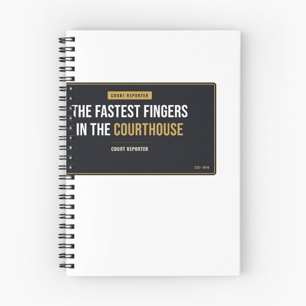 Item preview, The Fastest Fingers In The Courthouse Court Reporter designed and sold by SlowMadeShelf.