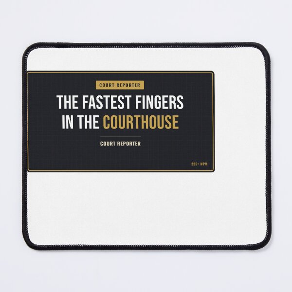 Item preview, The Fastest Fingers In The Courthouse Court Reporter designed and sold by SlowMadeShelf.