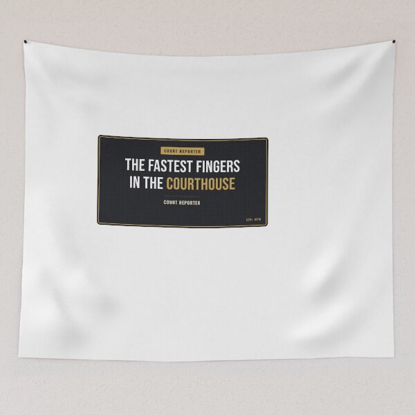 Item preview, The Fastest Fingers In The Courthouse Court Reporter designed and sold by SlowMadeShelf.