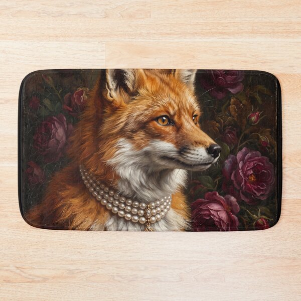 Item preview, Regal Fox Portrait with Ruby Pendant designed and sold by Real Beast Art.