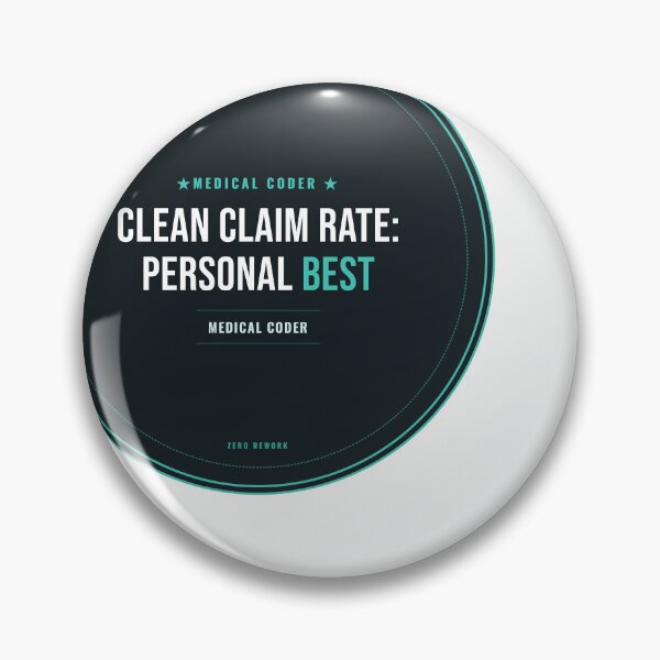 Item preview, Clean Claim Rate: Personal Best Medical Coder Seal designed and sold by SlowMadeShelf.