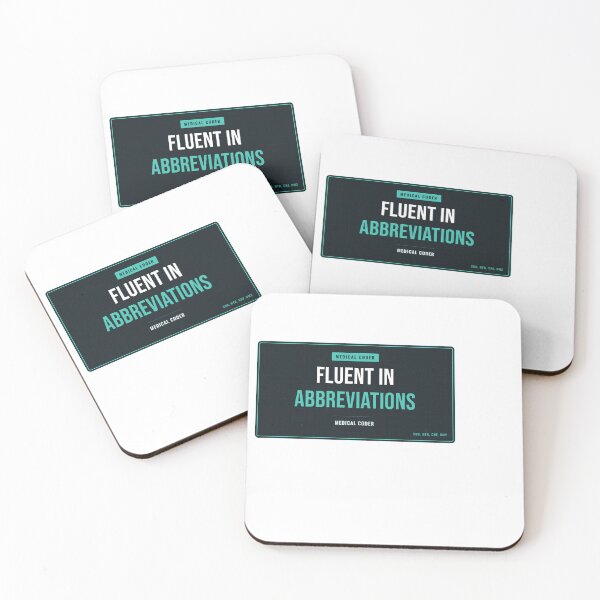 Item preview, Fluent In Abbreviations Medical Coder designed and sold by SlowMadeShelf.