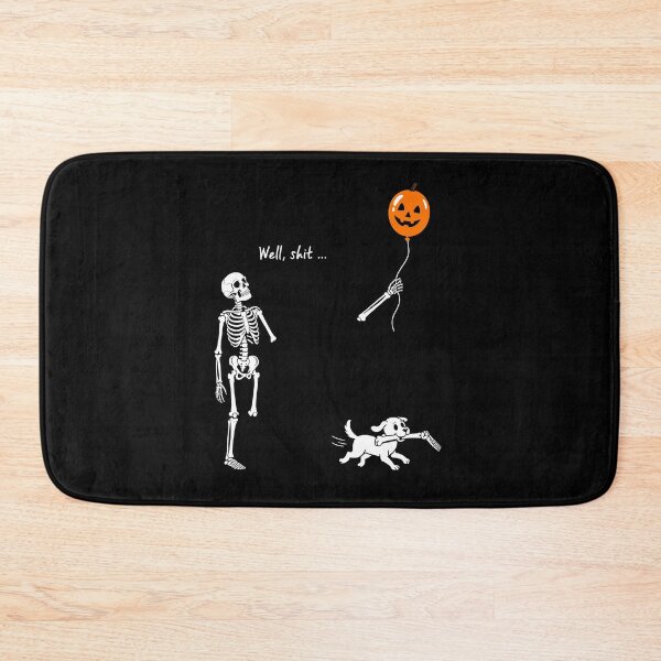 Item preview, Skeleton Lost Balloon Well Shit Funny Dark Humor designed and sold by Hedoraxe.