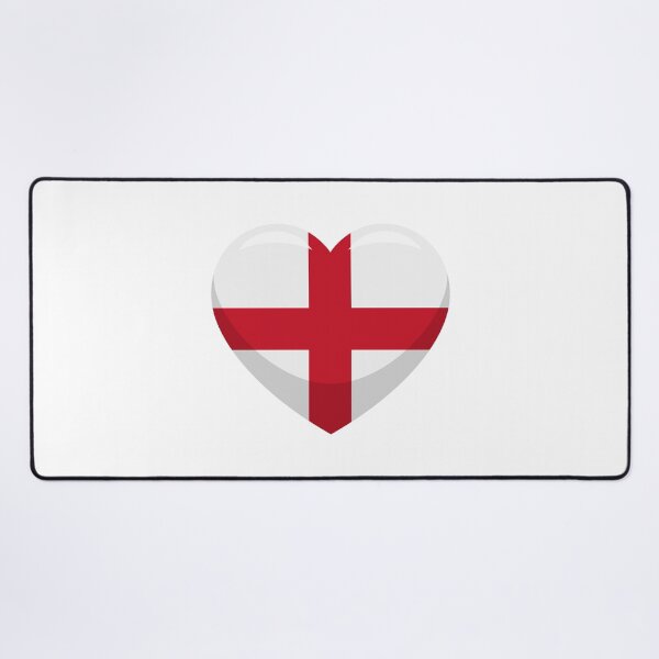 Item preview, England Flag Heart / I Love England (On White) designed and sold by STUDIO-72.