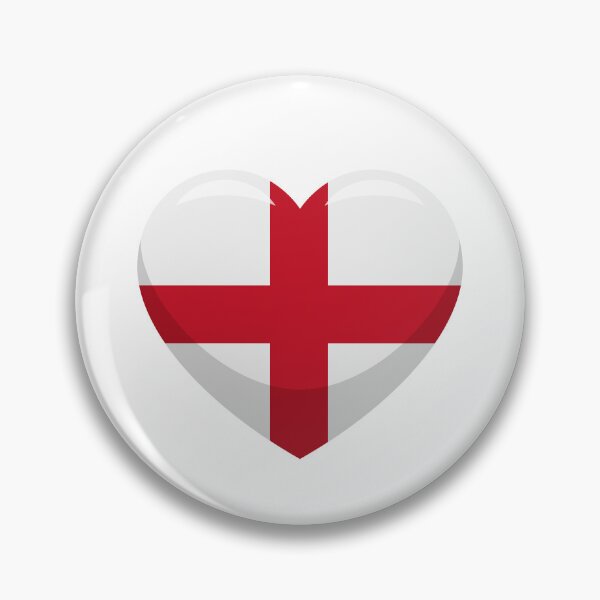 Item preview, England Flag Heart / I Love England (On White) designed and sold by STUDIO-72.