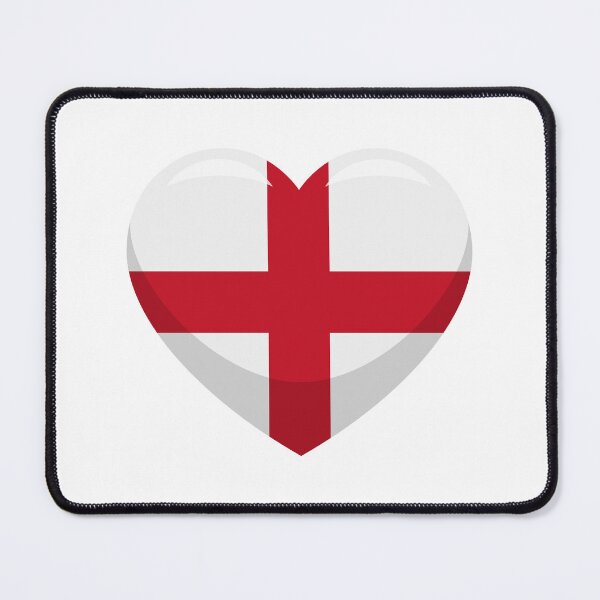 Item preview, England Flag Heart / I Love England (On White) designed and sold by STUDIO-72.