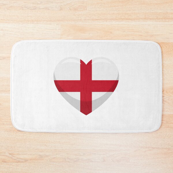 Item preview, England Flag Heart / I Love England (On White) designed and sold by STUDIO-72.
