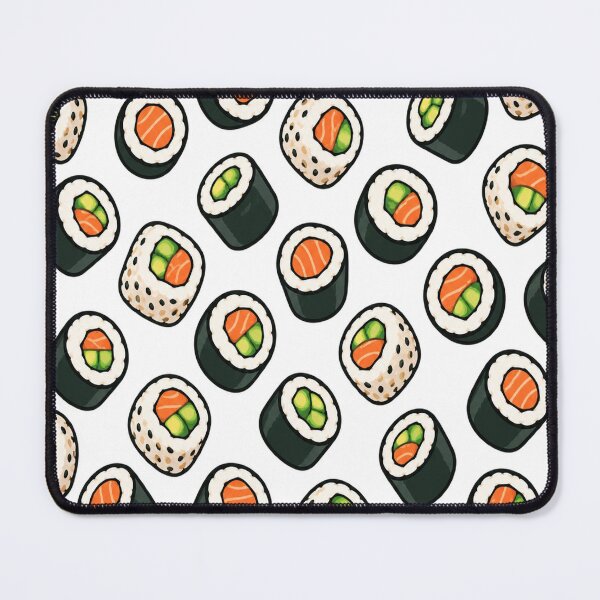 Item preview, Cartoon Sushi Rolls Seamless Pattern designed and sold by Kybruno's Creations.