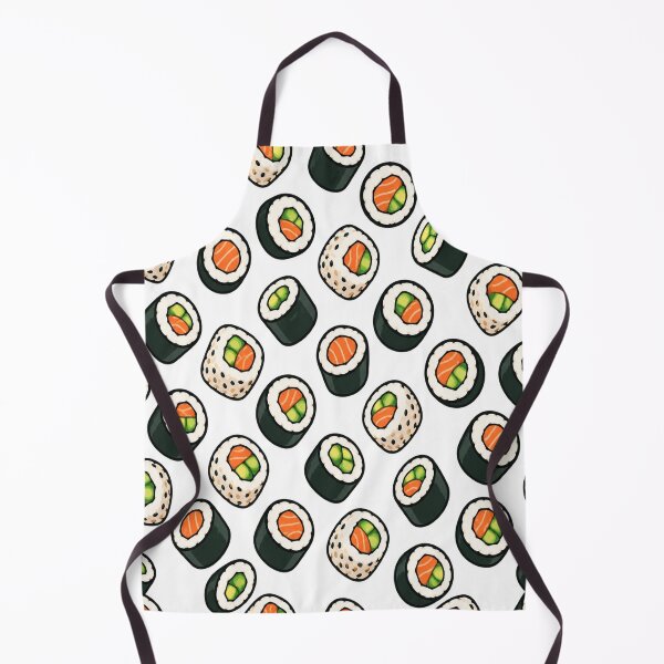Item preview, Cartoon Sushi Rolls Seamless Pattern designed and sold by Kybruno's Creations.