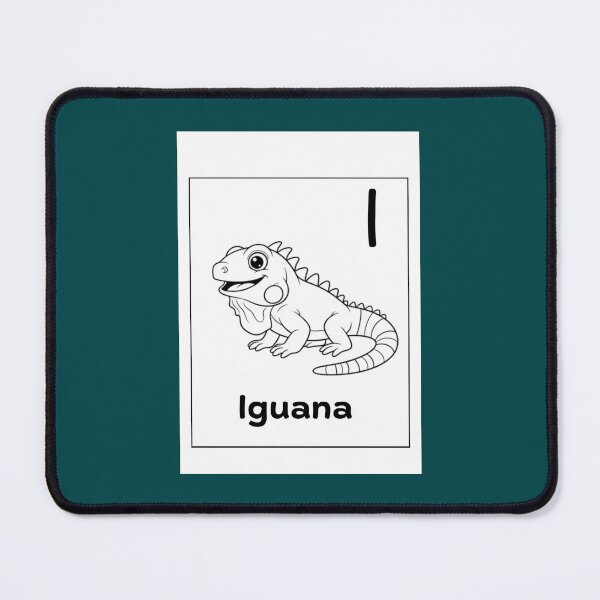 Item preview, Iguana Letter I Design designed and sold by ZedColors.