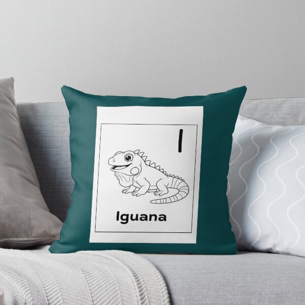 Item preview, Iguana Letter I Design designed and sold by ZedColors.