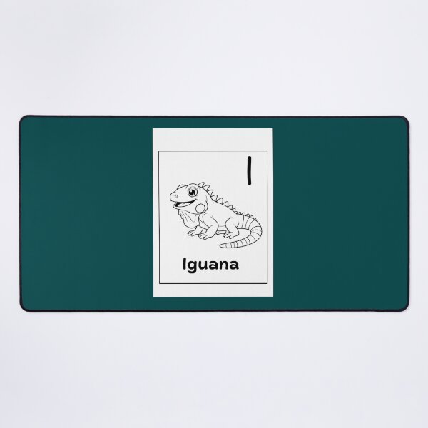 Item preview, Iguana Letter I Design designed and sold by ZedColors.