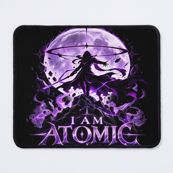 Item preview, I Am Atomic Purple Moon Dark Fantasy Warrior designed and sold by Dazai_shop⭐⭐⭐⭐⭐.