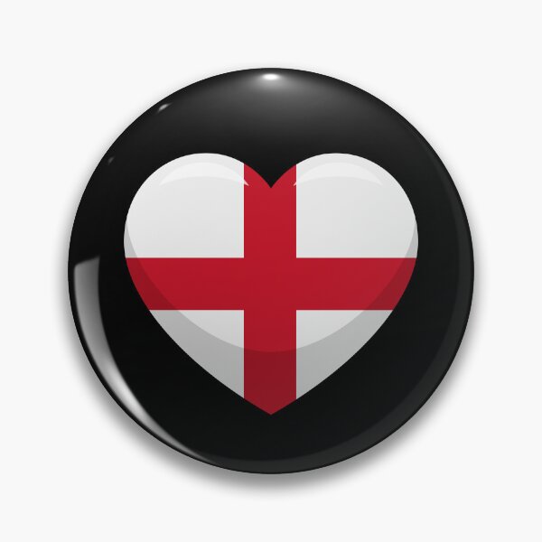 Item preview, England Flag Heart / I Love England (On Black) designed and sold by STUDIO-72.