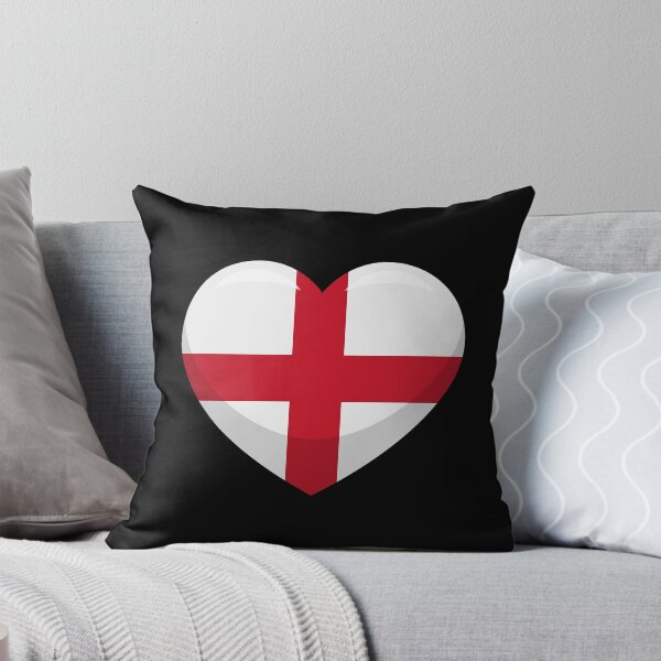Item preview, England Flag Heart / I Love England (On Black) designed and sold by STUDIO-72.