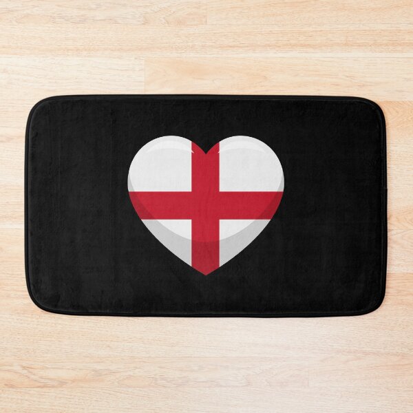 Item preview, England Flag Heart / I Love England (On Black) designed and sold by STUDIO-72.