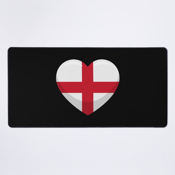 Item preview, England Flag Heart / I Love England (On Black) designed and sold by STUDIO-72.