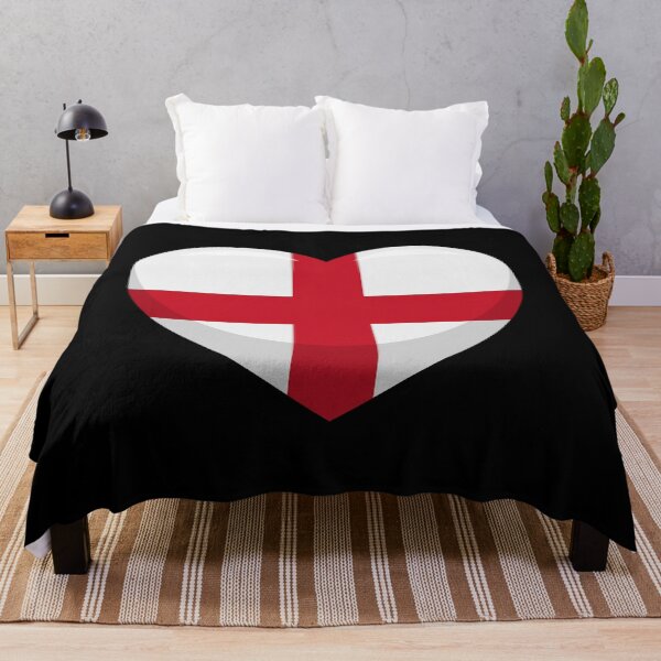 Item preview, England Flag Heart / I Love England (On Black) designed and sold by STUDIO-72.