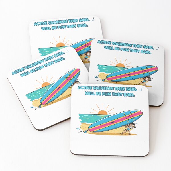 Item preview, Funny Petite Girl Struggling with Giant Paddleboard, Cute Comic Woman Carrying Big SUP Board Beach Cartoon, Summer Vacation Humor Apparel Graphic Sticker designed and sold by SmartPuns.