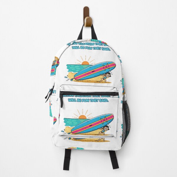 Item preview, Funny Petite Girl Struggling with Giant Paddleboard, Cute Comic Woman Carrying Big SUP Board Beach Cartoon, Summer Vacation Humor Apparel Graphic Sticker designed and sold by SmartPuns.