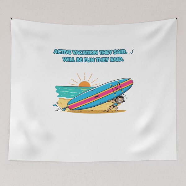 Item preview, Funny Petite Girl Struggling with Giant Paddleboard, Cute Comic Woman Carrying Big SUP Board Beach Cartoon, Summer Vacation Humor Apparel Graphic Sticker designed and sold by SmartPuns.