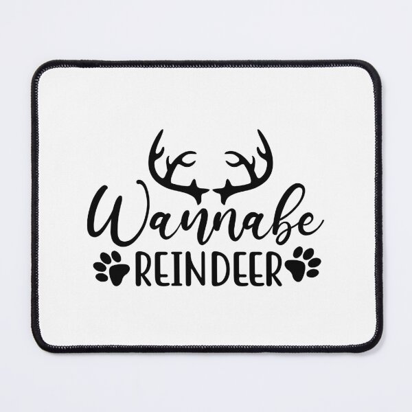 Item preview, Christmas Dog Quote Wannabe Reindeer Funny Holiday Design designed and sold by FuzionRaptor.