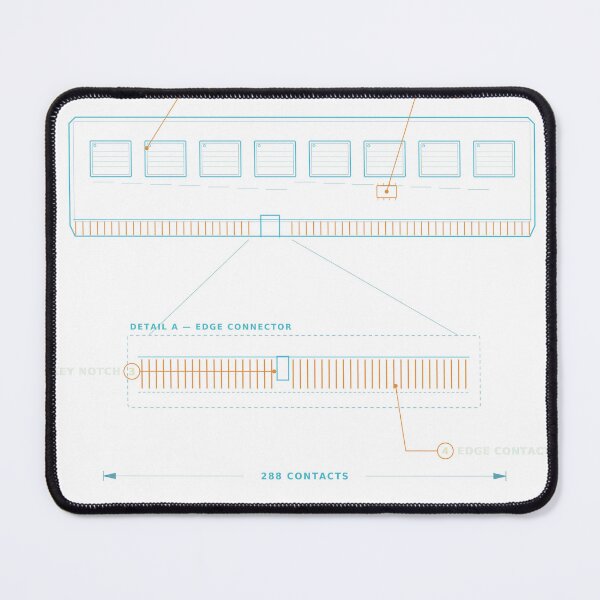 Artikelvorschau, RAM-Bauplan – Technisches Diagramm des Speichermoduls entworfen und verkauft von ColdRoot.