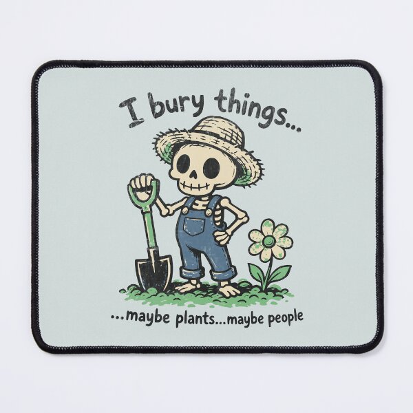Item preview, Skeleton Gardener With a Dark Secret designed and sold by Studio Bootleg.