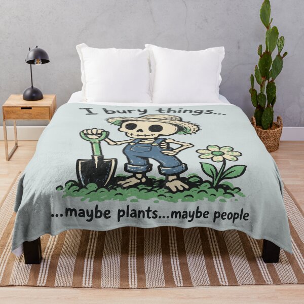 Item preview, Skeleton Gardener With a Dark Secret designed and sold by Studio Bootleg.