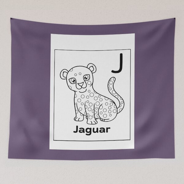 Item preview, Jaguar Letter J Design designed and sold by ZedColors.