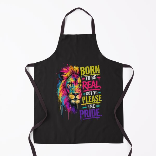 Item preview, Born to be Real Not to Please the Pride Vibrant Lion Art designed and sold by Bennie Singh.