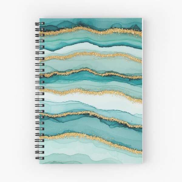 Item preview, Crystal Agate Effect Teal Blue Pattern designed and sold by Jeallan Designs.