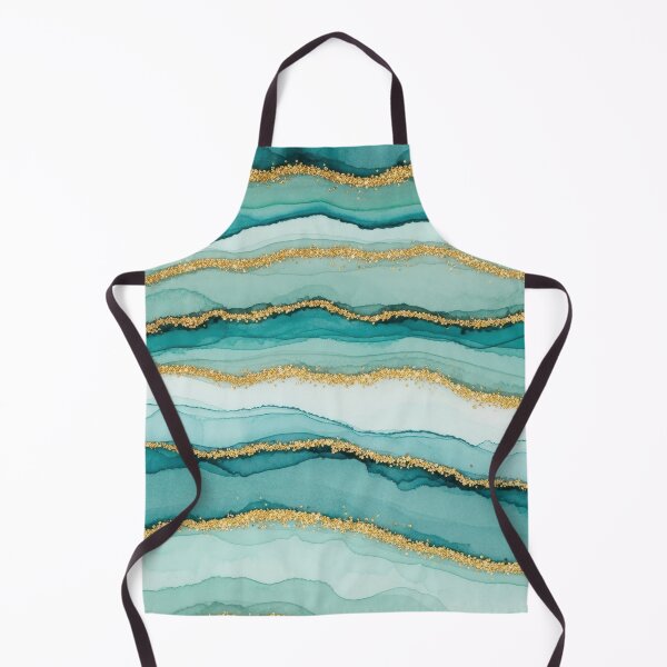 Item preview, Crystal Agate Effect Teal Blue Pattern designed and sold by Jeallan Designs.