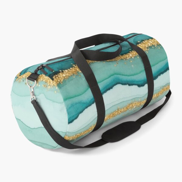 Item preview, Crystal Agate Effect Teal Blue Pattern designed and sold by Jeallan Designs.