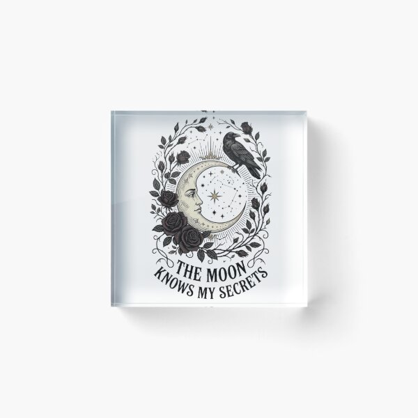 Item preview, The Moon Knows My Secrets | Gothic Celestial Art designed and sold by WildTrace.