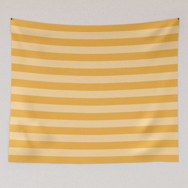 Item preview, Horizontal stripes in amber yellow designed and sold by RishabhArts1.
