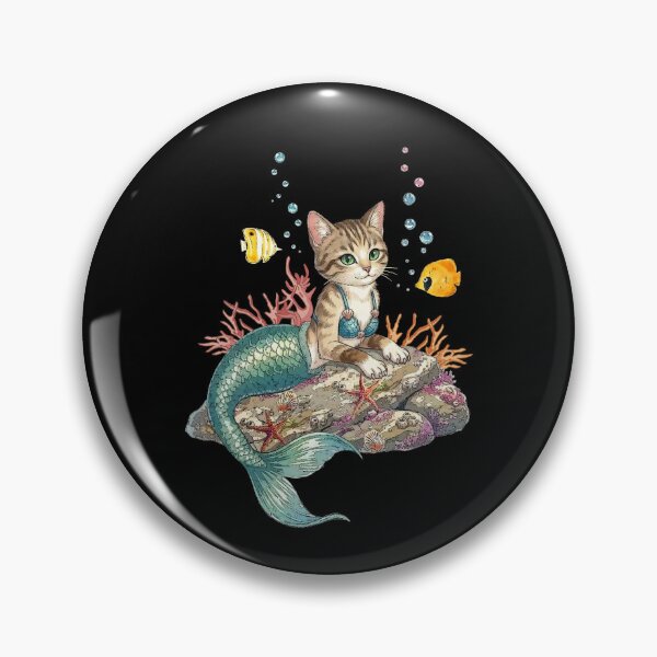 Item preview, Cat Mermaid, Mer-Cats, Ocean Art, Marine Cat, Fantasy Art, Funny designed and sold by classic car craze.