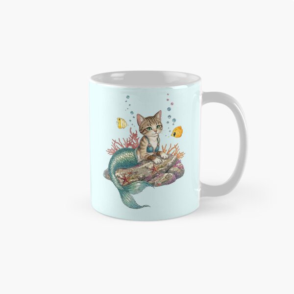 Item preview, Cat Mermaid, Mer-Cats, Ocean Art, Marine Cat, Fantasy Art, Funny designed and sold by classic car craze.