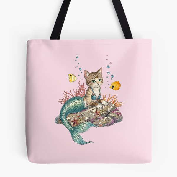 Item preview, Cat Mermaid, Mer-Cats, Ocean Art, Marine Cat, Fantasy Art, Funny designed and sold by classic car craze.