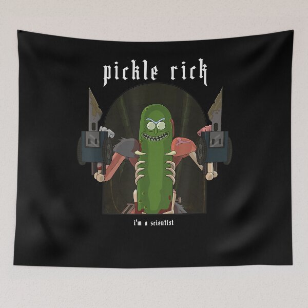 Artikelvorschau, Entspanntes Pickle Rick „Ich bin Wissenschaftler“-Merchandise – gezeichnete Illustration entworfen und verkauft von Panega.