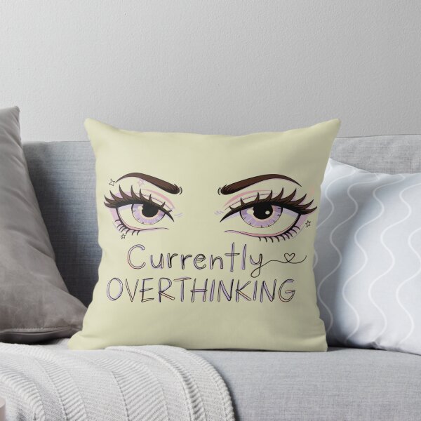 Item preview, Currently Overthinking – Funny Relatable Quote with Cute Eyes designed and sold by Mousy17.