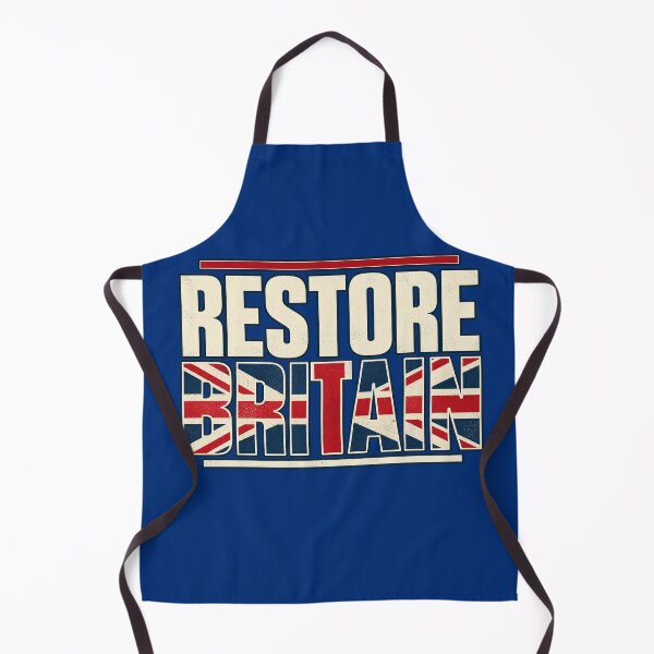 Item preview, Restore Britain – Bold Union Jack Typography designed and sold by JesterKrewArt.
