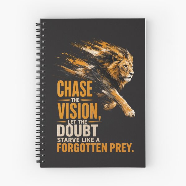 Item preview, Chase the Vision Let the Doubt Starve Motivational Lion Art designed and sold by Bennie Singh.