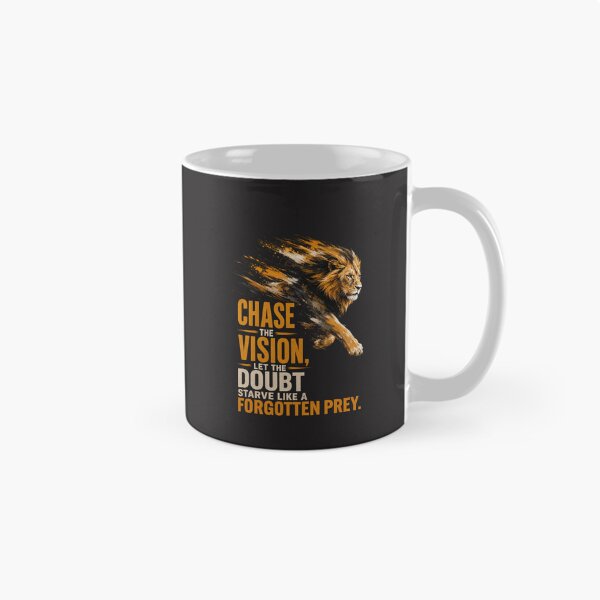 Item preview, Chase the Vision Let the Doubt Starve Motivational Lion Art designed and sold by Bennie Singh.