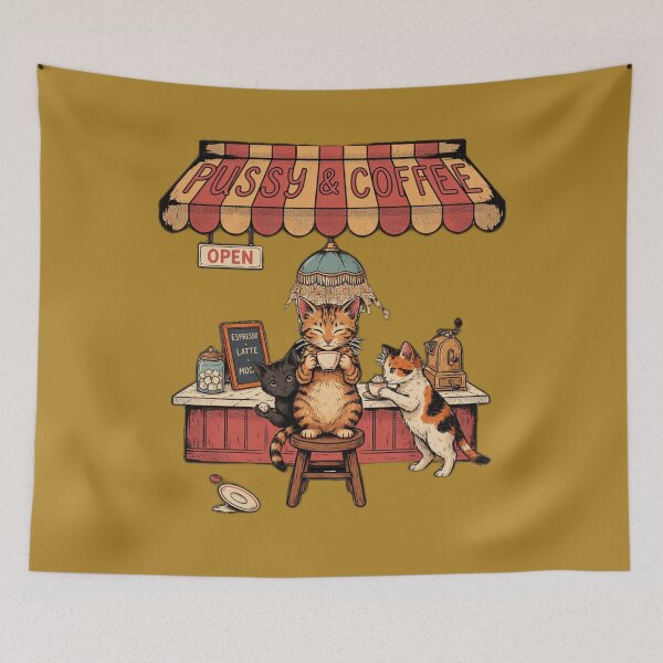 Item preview, Cat café. designed and sold by elegantpaterns.