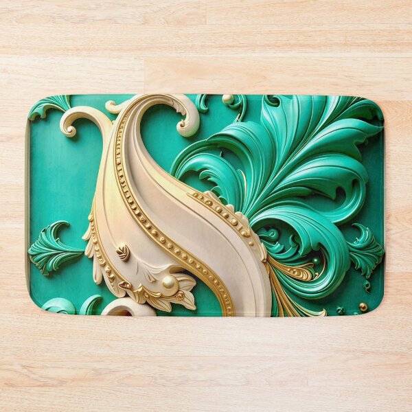 Item preview, Sculptural Emerald with Gold Enamel designed and sold by Vicky Brago-Mitchell®.